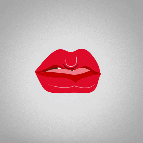 Red Lips Love GIF by Visual Num Nums