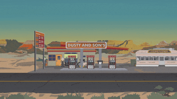 gas station walking GIF by South Park 