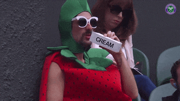 Strawberries And Cream Tennis GIF by Wimbledon