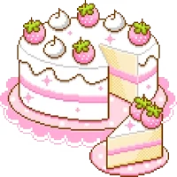 happy birthday cake Sticker