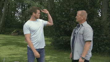 rock paper scissors yes GIF by Mike Holmes