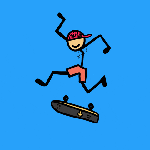 Surf Skater GIF by 19Dreams