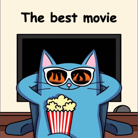 Spectating Blue Cat GIF