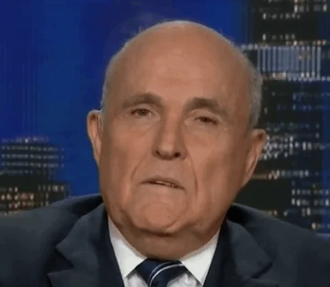 Rudy Giuliani Reaction GIF by MOODMAN