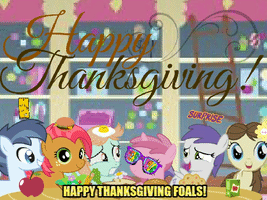 My Little Pony Friendship Is Magic Happy Thanksgiving GIF