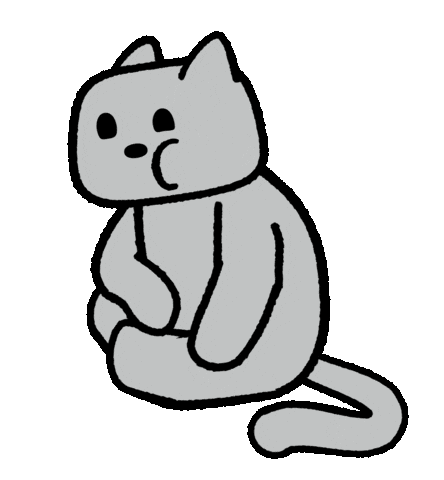 Cat Eating Sticker