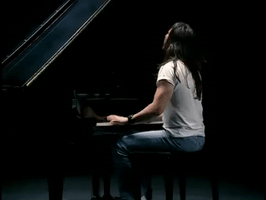 andrew w k piano GIF