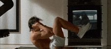 working out christian bale GIF