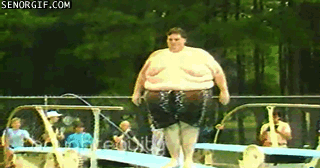 Fat Guy Swimming Gif By Cheezburger Find Share On Giphy