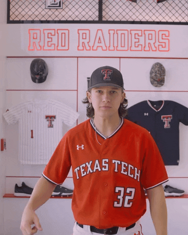 Trendan Parish GIF by Texas Tech Baseball