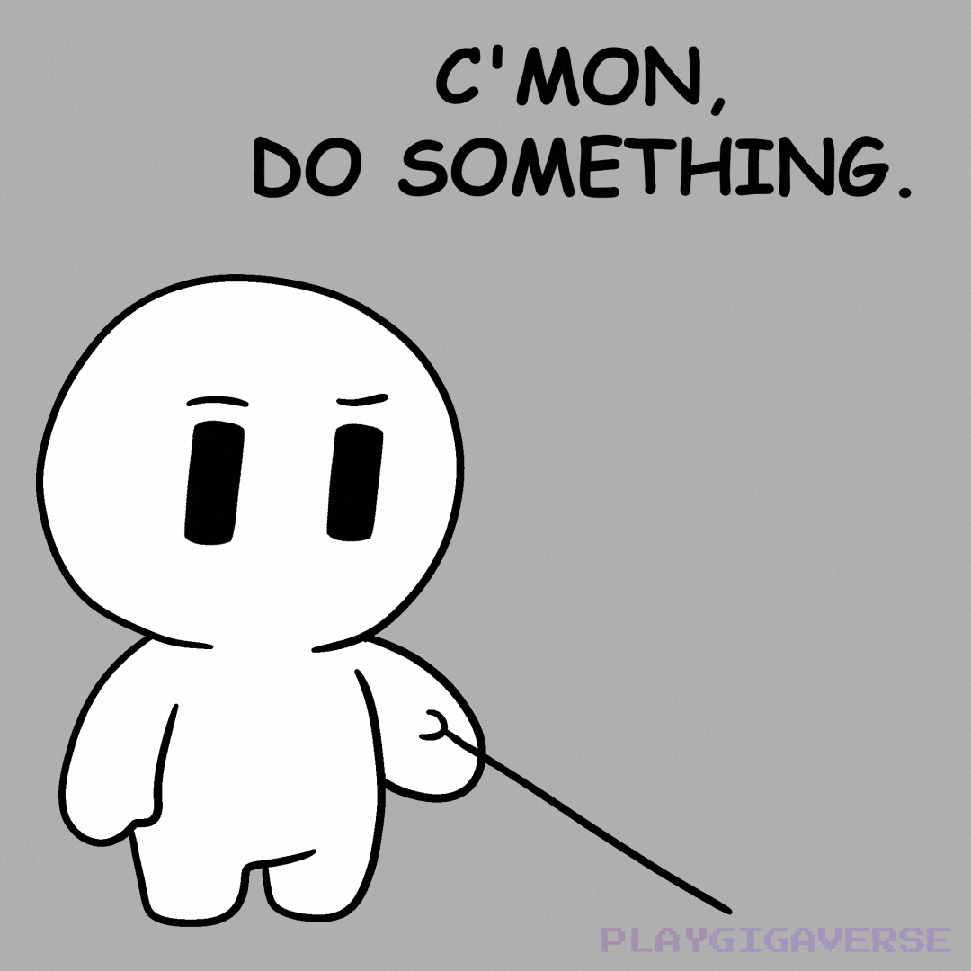 Come On Stick GIF by Playgigaverse