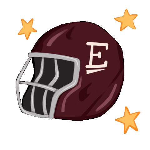 Football Helmet Sticker by Eastern Kentucky University