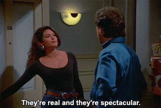  boobs seinfeld real fake jerry seinfeld GIF