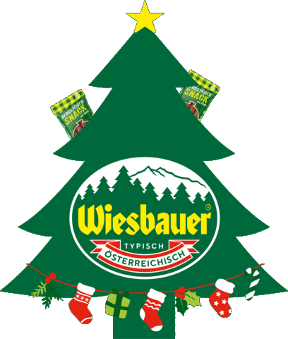 Christmas Wurst Sticker by Wiesbauer