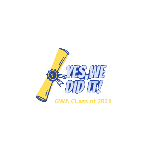 Gwaclassof2021 Sticker by GWA