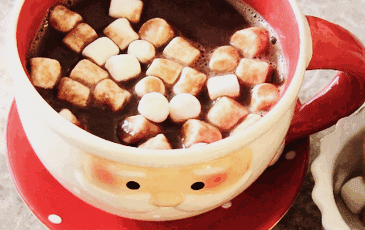 Hot Chocolate Marshmellows GIF