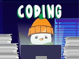 Data Coding GIF by Pudgy Penguins