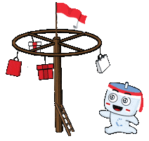 17 Agustus Kemerdekaan Sticker by Cuanderful