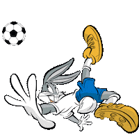 Bugs Bunny Soccer Sticker by Looney Tunes