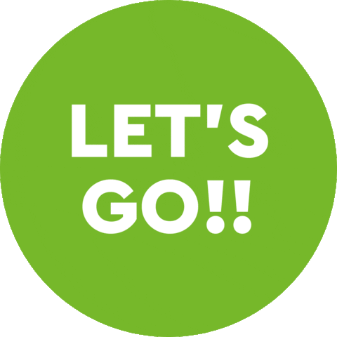 Lets Go Run Sticker by Aquagranda