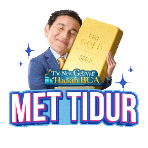 Bored Gold Sticker by VIRA BCA