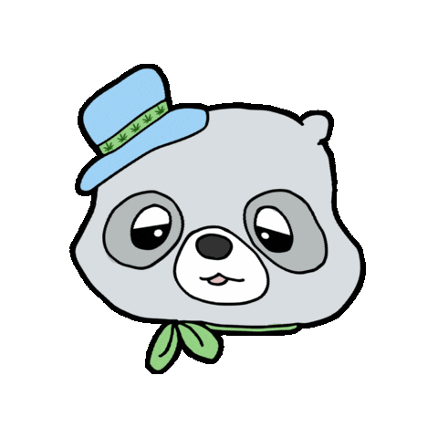 Weed Raccoon Sticker