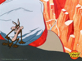tired wile e coyote GIF by Looney Tunes