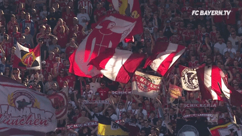 Red White Love Gif By Fc Bayern Munich Find Share On Giphy