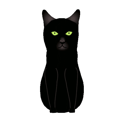 Black Cat Sticker
