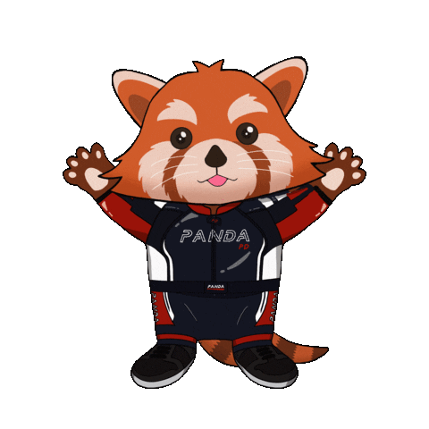Happy Red Panda Sticker