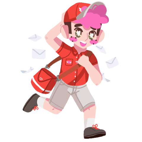 Letter Running Sticker by Snacky Boy