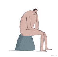 sad animation GIF by mert tugen