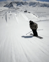rad ski jump GIF