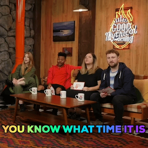 good mythical morning time GIF by Rhett and Link