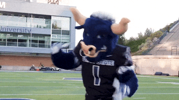 Big Blue Mascot GIF by Utah State University