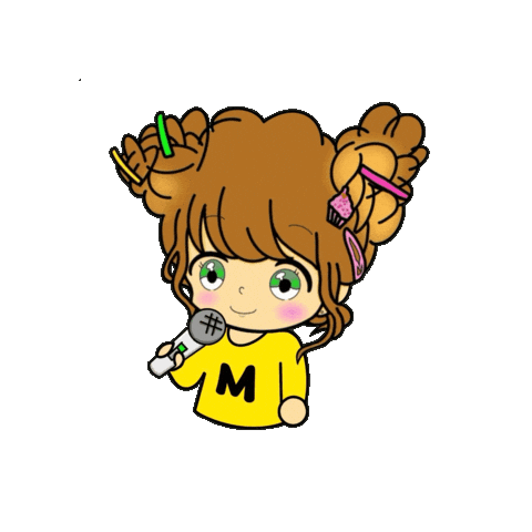 Girl Sing Sticker