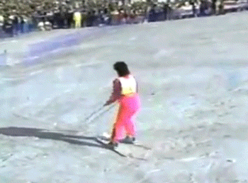 Skiing 80S Skier GIF by MOODMAN - Find & Share on GIPHY