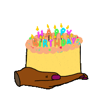 Happy Birthday Candles Cake Gif
