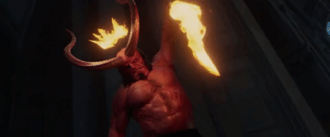 beast mode fire sword GIF by Hellboy Movie