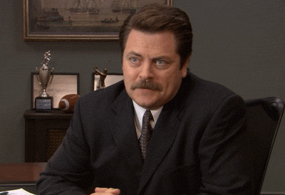 Image result for ron swanson gif happy