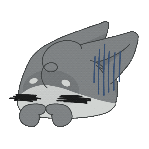 Uh Oh Wolf Sticker