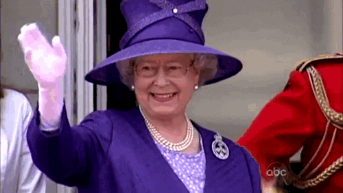 La reina Isabel II GIF