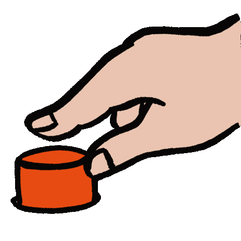 Click Red Button Sticker