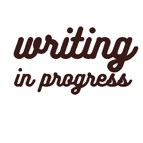 In Progress Writing Sticker by Camille Cosson Rédaction