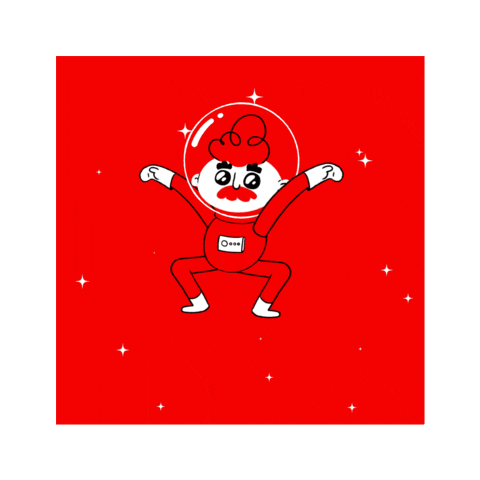 Space Suit Illustration Sticker by Coca-Cola