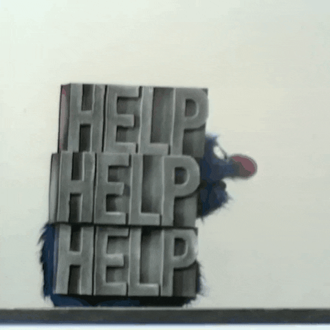 Grover Help GIF by Sesame Street