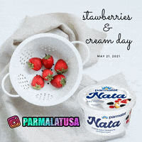 Strawberries And Cream Mexican GIF by Karoun Dairies
