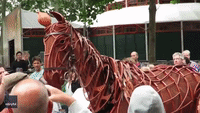 Impressive War Horse Puppet Displayed in London's West End