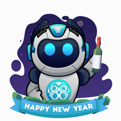 Happy Robot GIF by Bola88 Official