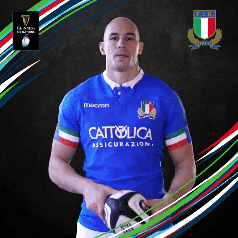 sergio parisse italy GIF by Guinness Six Nations